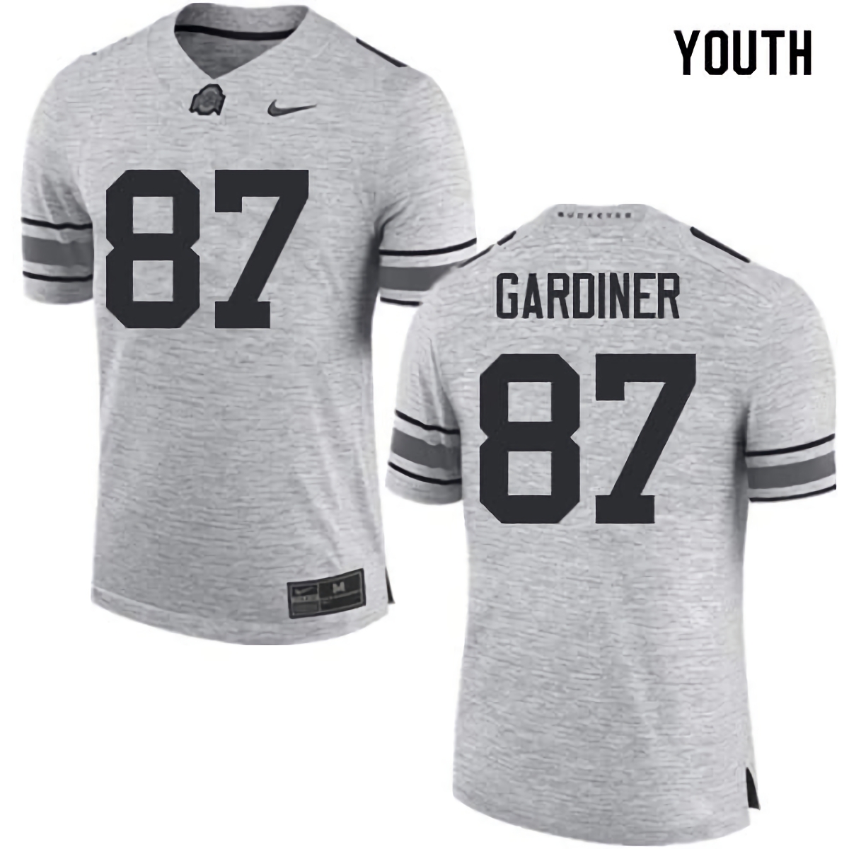 Ellijah Gardiner Ohio State Buckeyes Youth NCAA #87 Nike Gray College Stitched Football Jersey MMS8756HE